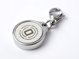 ORGANO Charm rund Edelstahl